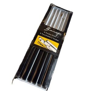 Vintage Bianca Set of 6 Fondue Forks Stainless Steel Color Coded